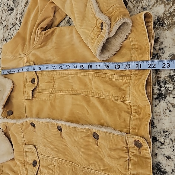 🦫 Roots Corduroy Teddy Collar 90s Y2K Look Vintage Jacket - Picture 5 of 5